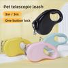 Pet Traction Rope Automatic Retractable 3 Meters 5 Meters Solid Color Dog Supplies Medium and Small Dog Pet Traction Device