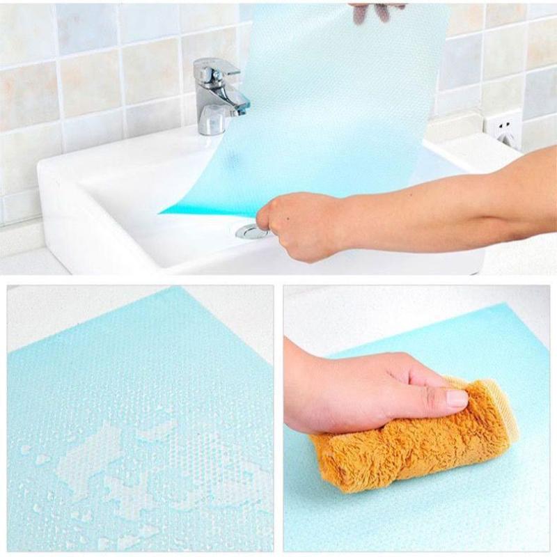 1Pcs Eva Waterproof Refrigerator Liner Mat Washable Mildew Kitchen Pad Anti-Oil Cabinet Drawer Placemat Heat-Insulat Fridge Mat