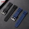 Soft Silicone Rubber Watch Strap 20mm 22mm Men Women Sport Waterproof Breathable Wrist Band Pin Buckle Bracelet for Seiko SKX007