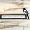 2Pcs/Set Magpie Door Toppers Wooden Bird Door Corner Decoration Rustic Door Frame Decor for Bedroom Living Room Kids Room