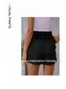 Women's Button High Waist Shorts with Pockets - Summer Pleated Elastic Waist, Versatile and Casual.