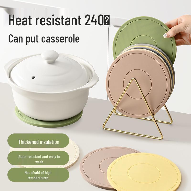 Silicone Heat-Resistant Coaster & Placemat - Anti-Scald Dining Table Insulation Pad