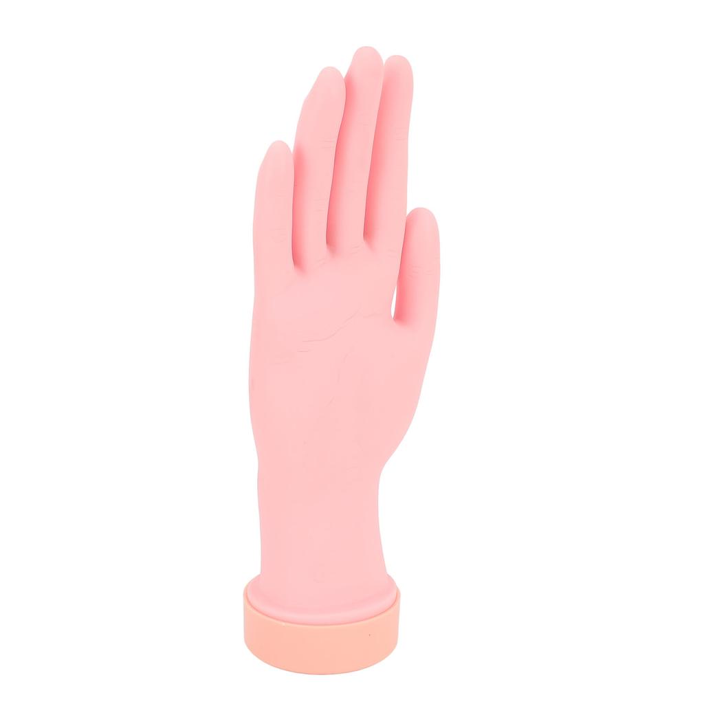 Manicure Practice Hand Model Embedded Nail Grooves Bendable Nails Tips Art Trainer Hand for Props Di