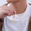 Cross Pendant Necklaces for Men Boys,Stainless Steel Link Chain Necklaces,Classic Jewelry Accessories Gifts