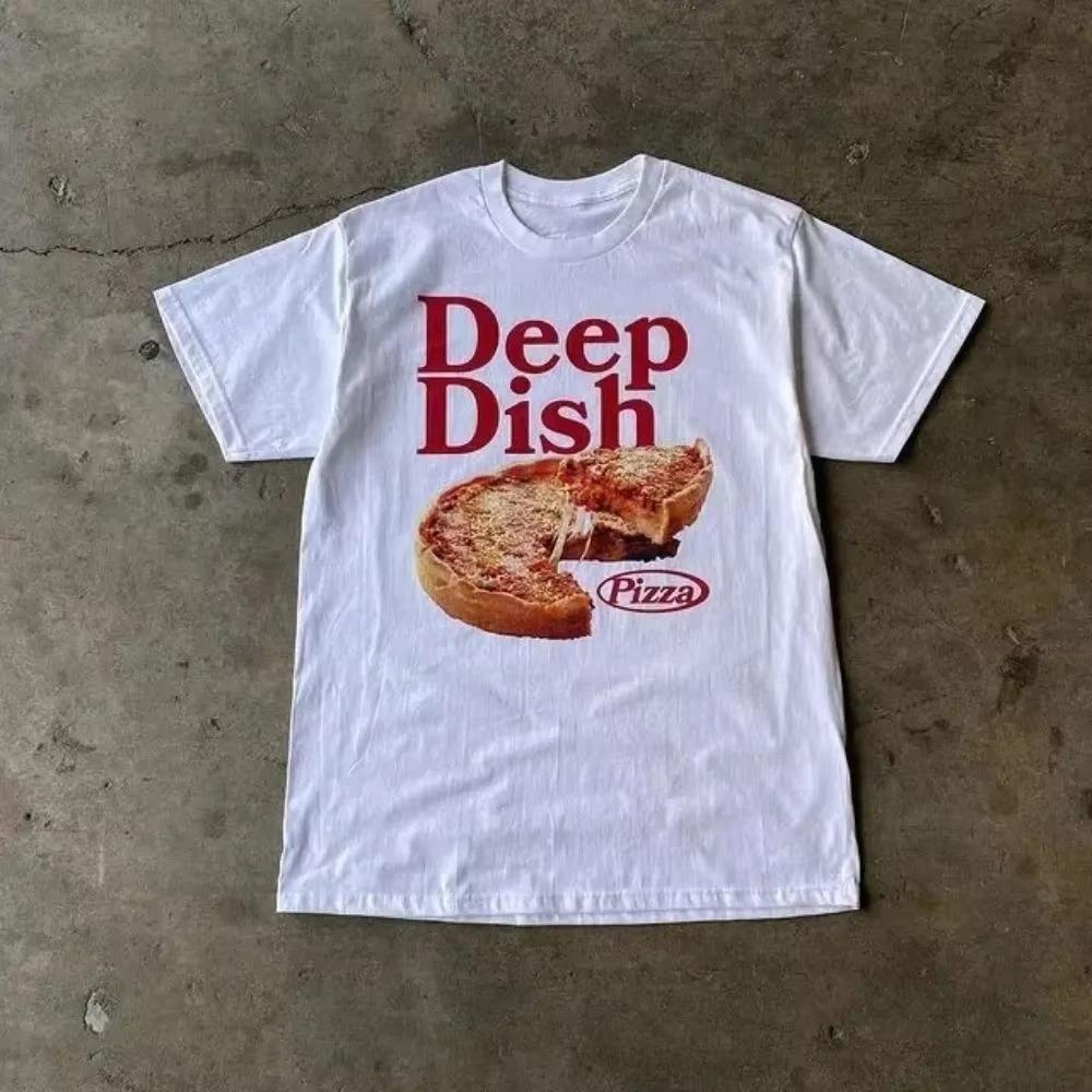 Men Vintage Harajuku Cotton Oversized Tshirt Street Summer Letter Short Sleeve Tee Hip Hop Women T-shirt Y2k Clothing Cut Top