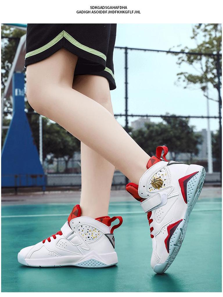 Captain Kids' Lightweight Non-Slip Basketball Sneakers for All Seasons