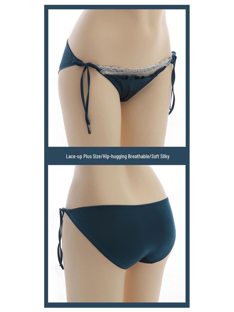 2022 Nouvelles Culottes Sexy Taille Basse à Lacets Grande Taille - Style Triangle Bandage Mignon pour Femmes et Adolescentes