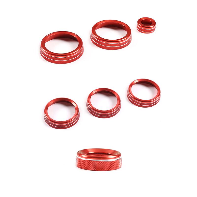 For Land Rover Defender 110 2020-2024 Aluminum Car Air Conditioning Knob Reversing Mirror Adjustment knob Cover Car Accessories