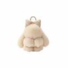 Hair Bow Plush Rabbit Keychain Rabbit Fur Bag Hanging Pendant Accessory Rabbit Plush Keychain  Car