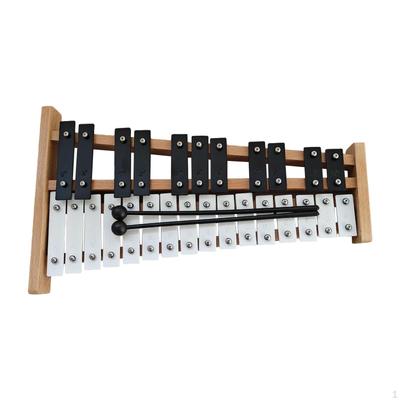 27 Notes Glockenspiel Xylophone Key Portable Coordination Percussion Instrument with 2 Mallets