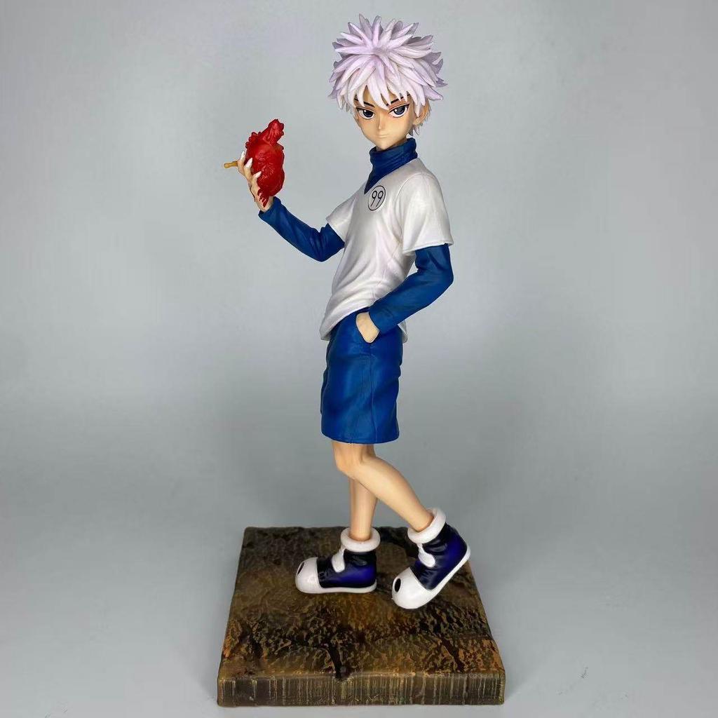 27cm Hunter Hunter Killua Zoldyck Anime Figur Herzensdieb & Gon Freecss Actionfiguren Schreibtischmodell Ornament Statue Spielzeug Geschenk