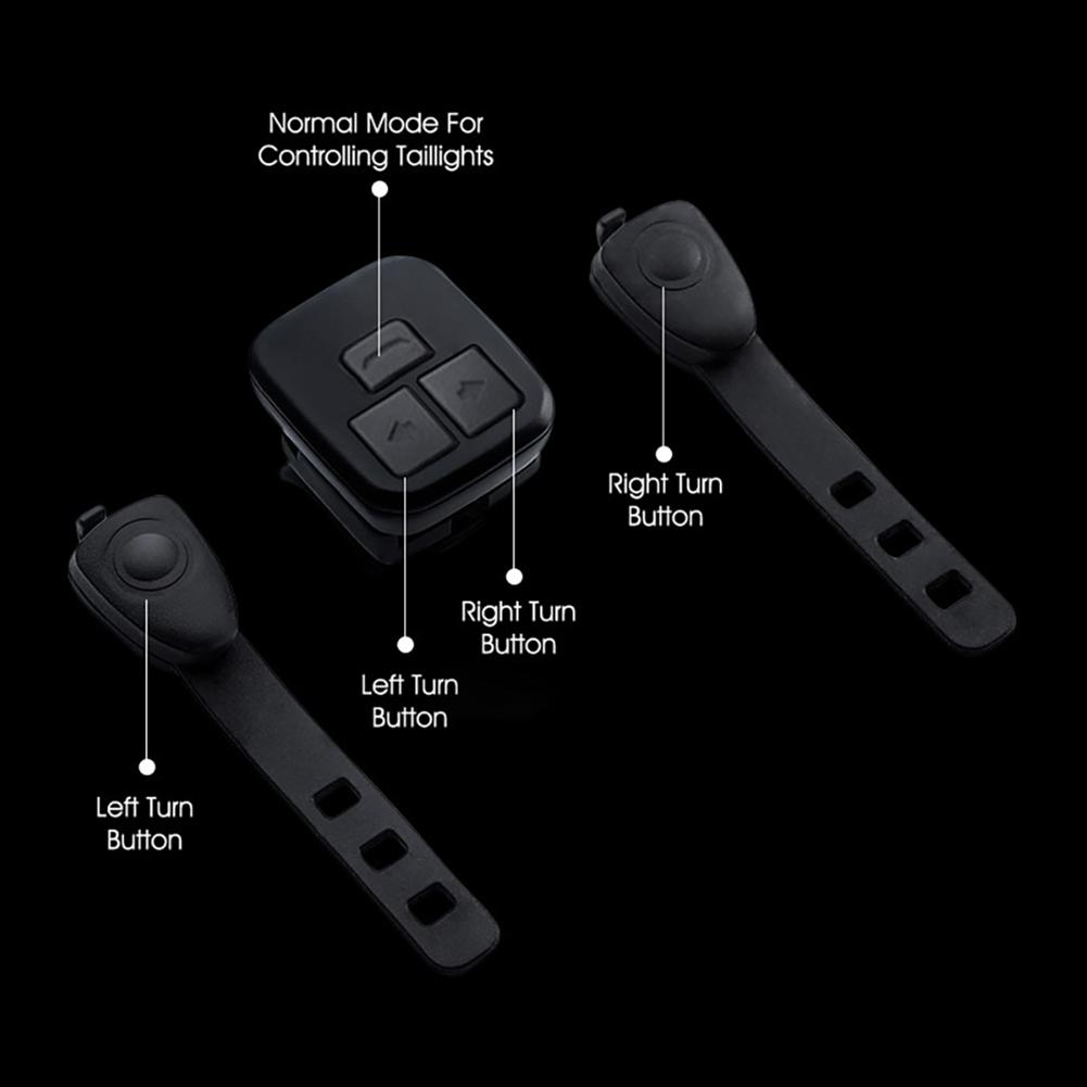 Smart Bike Tail Light Wireless Remote Control Rear Bike Light LED Bike Rear Light For Day Night Mountain Riding