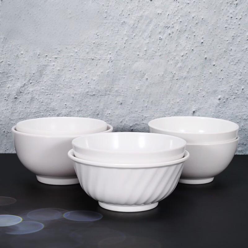 Sheng'erdun Commercial Melamine Twill Bowls (10-Pack)