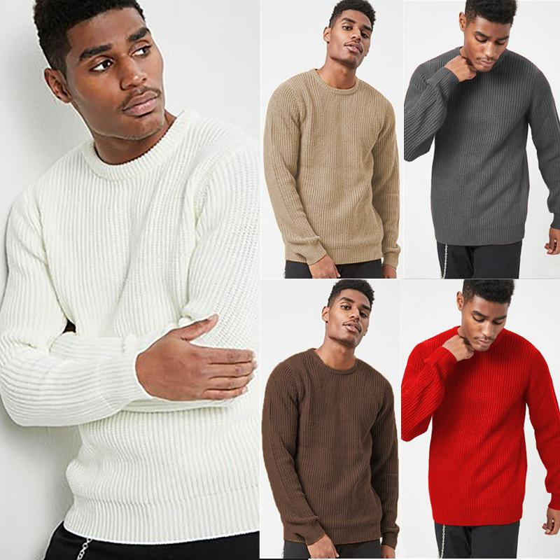 Herrenpullover im europäischen Stil 2026: Herbst/Winter Mode Strickoberteil für grenzüberschreitende Herrenbekleidung