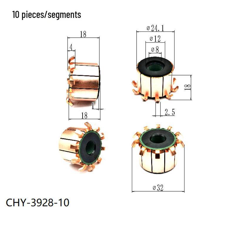 24.1x8x18(18) 10P DC Motor Commutator