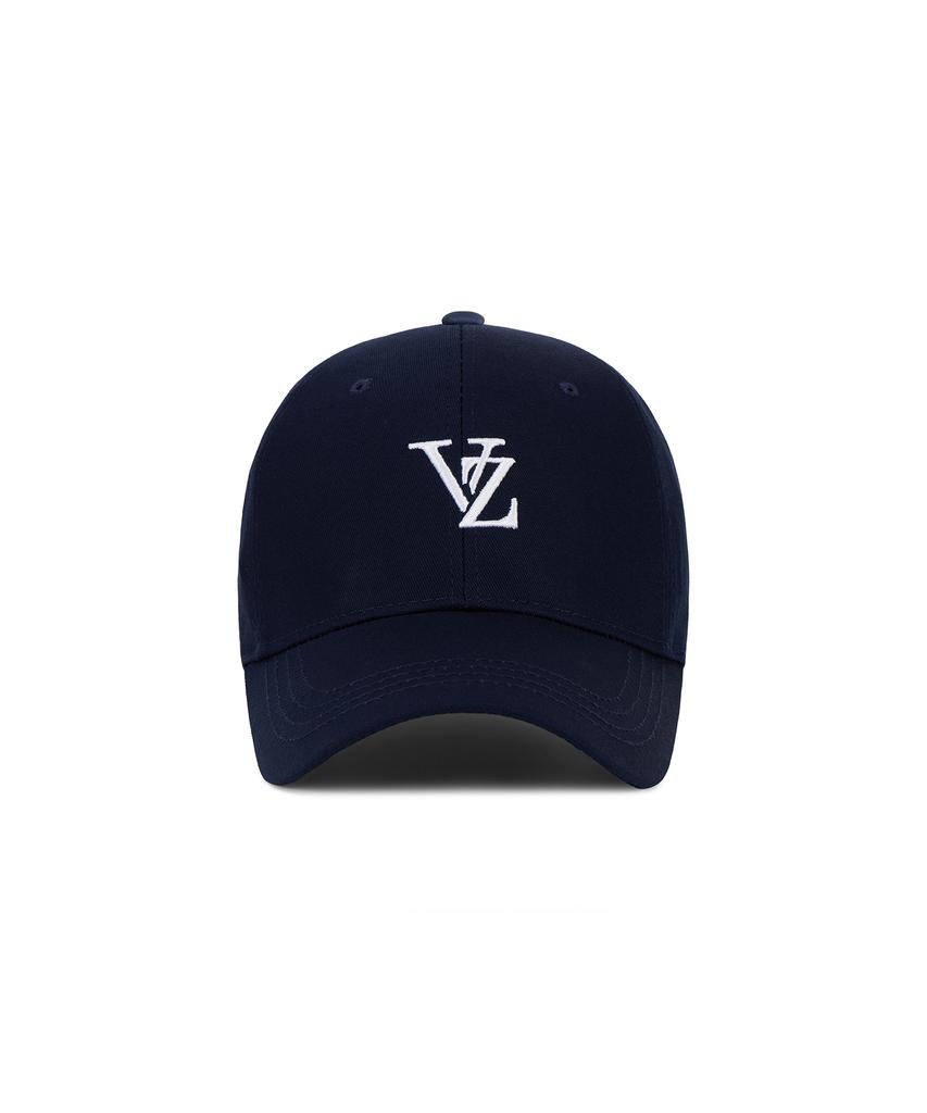 Bajal [Unisex] 3D Monogram Logo Oversized Ball Cap Navy
