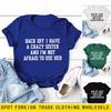 Round Neck Letter Print T-Shirt - Loose Fit, Short Sleeve, Europe & America Style