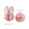 2.4Ghz USB Wireless Mouse with Cute Rabbit Design, Quiet, Wireless, Compact, Optical Gaming Mouse, Energy-Saving, Stylish, Colorful Design for Women