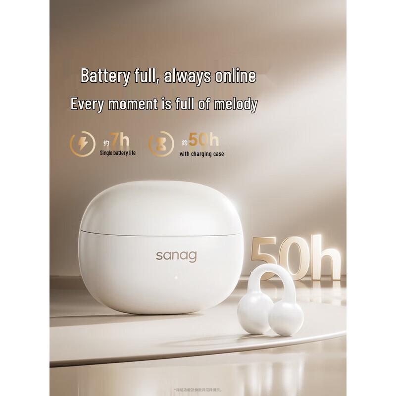 sanag Z60s Ear-Clip Bone Conduction Wireless Earphones