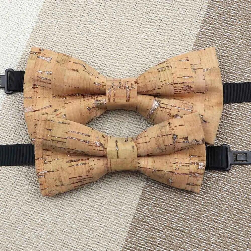 1PC, Fashion Bow Shape Bow Tie, Double Layer, Wood, Gentleman,Handmade, Butterfly,