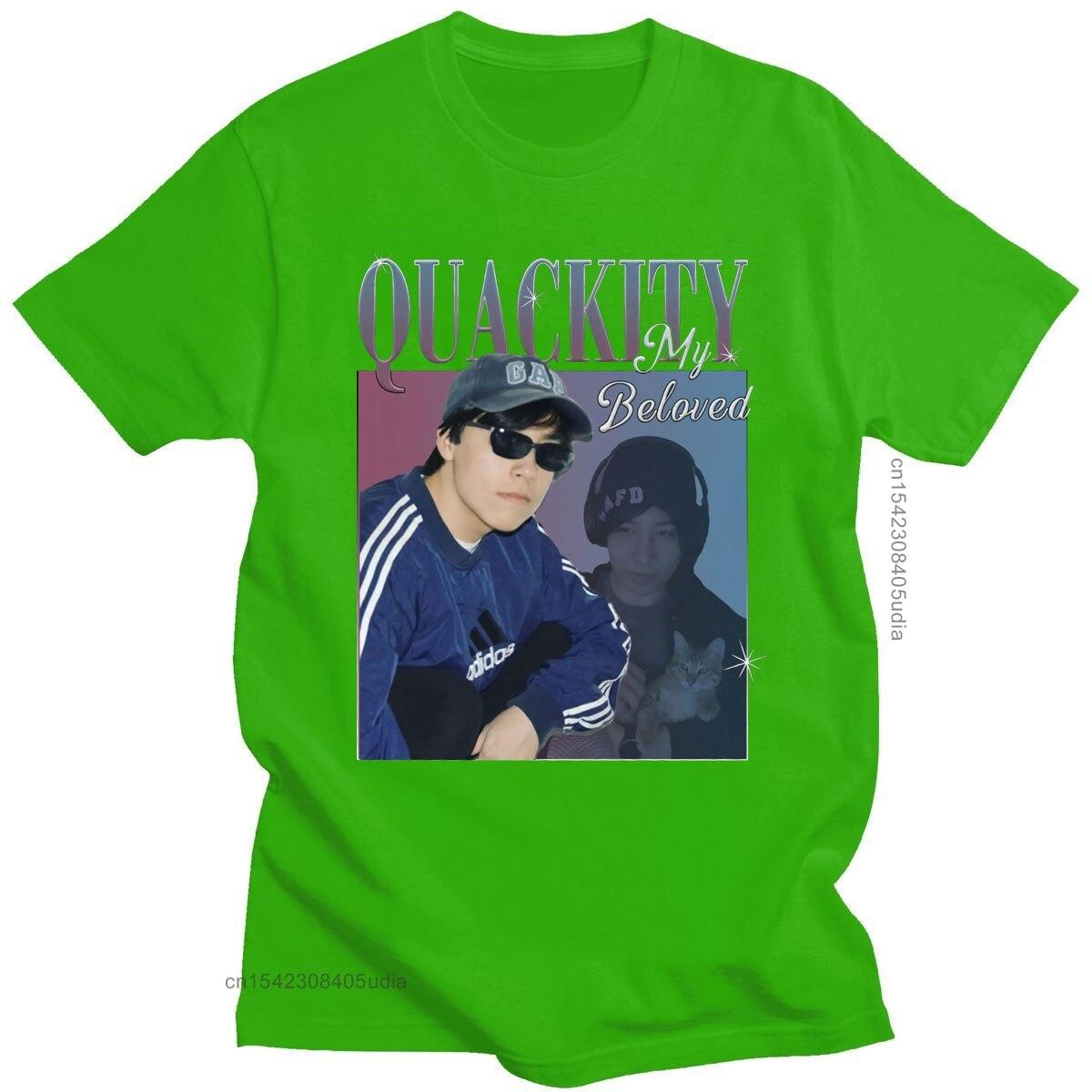 

Quackity My Beloved T-Shirt Літня повсякденна модна бавовняна футболка Harajuku з короткими рукавами Вільні футболки Вуличний одяг 4XL