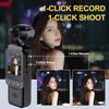 FHD 2.5KPocket Recorder: Ultra-Compact & Wearable 180° Rotatable Night Vision Lens, Loop Recording - Ideal For Travel, Sports