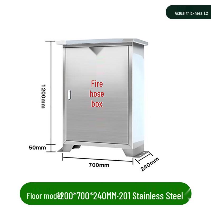 Aokewen Flat Top Outdoor Stainless Steel Fire Hose Cabinet