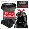 Extra Large Thickened Drawstring Garbage Bags, Tear-Resistant Portable for Home Kitchen Dorm, Heavy-Duty Household Trash Bags RQSL-BH-2519-51