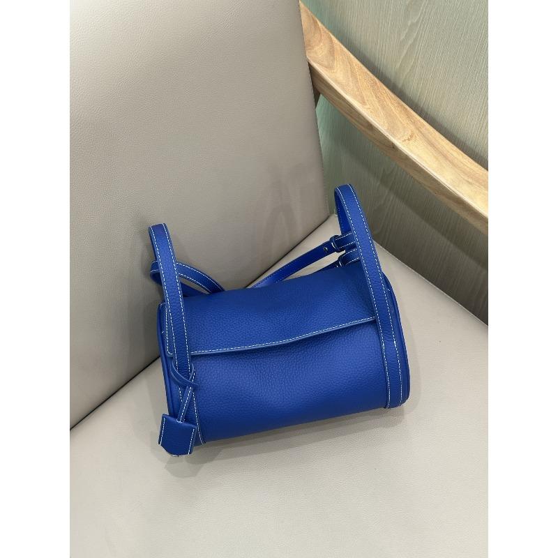 New Pen Holder Bag First Layer Cowhide High-end Pillow Bag Women's Underarm Bag Single Shoulder Messenger Bag Women's