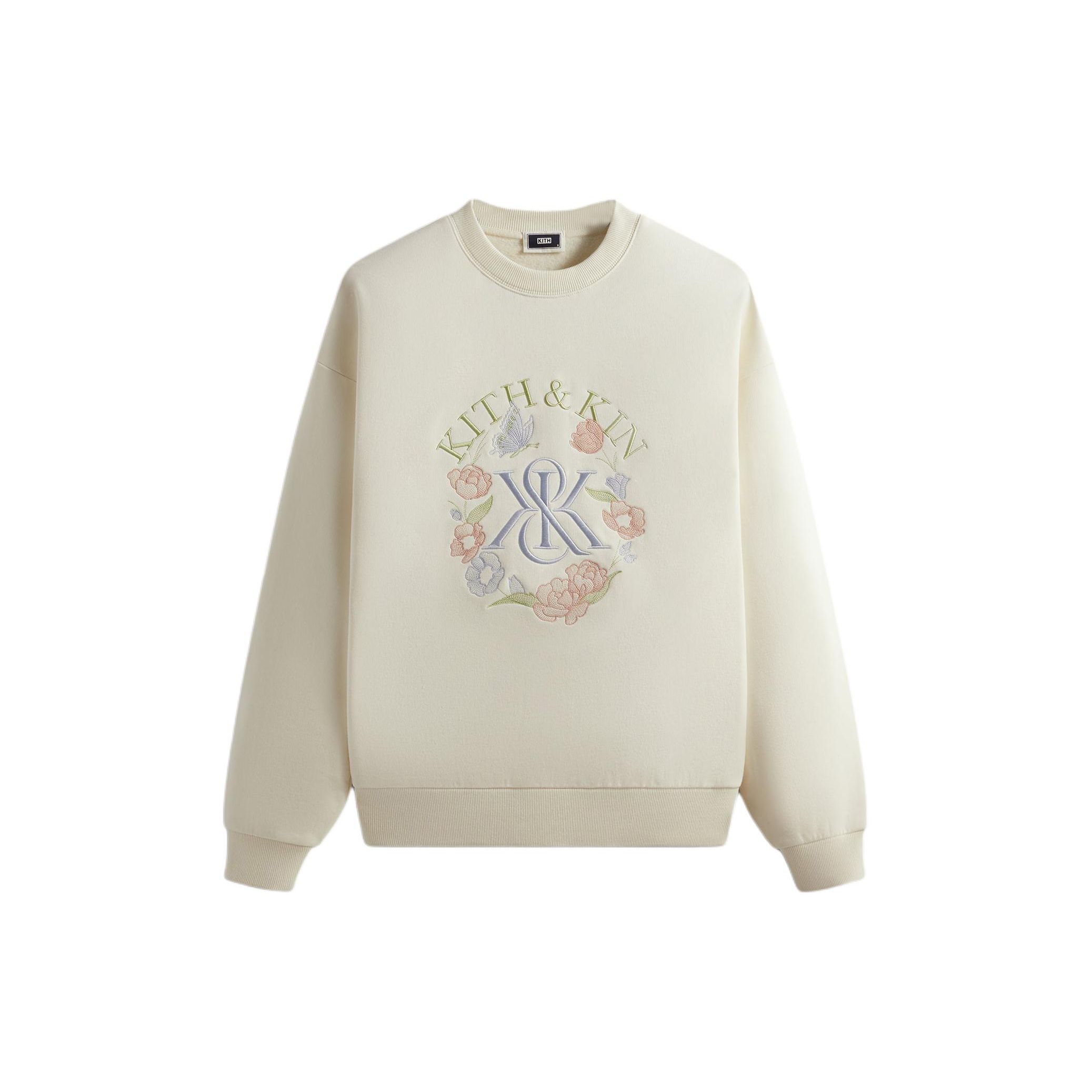 

Kith K&K Monogram Nelson Crewneck Sandrift Men Tops Cream KHM031992-104 S