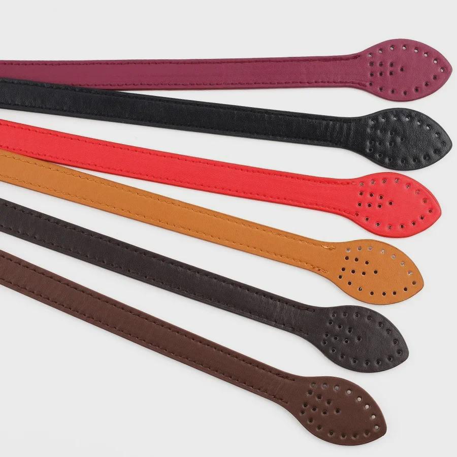 Imitation Leather Leaf-Pattern Handle 60cm PU Shoulder Strap for Bags and Luggage