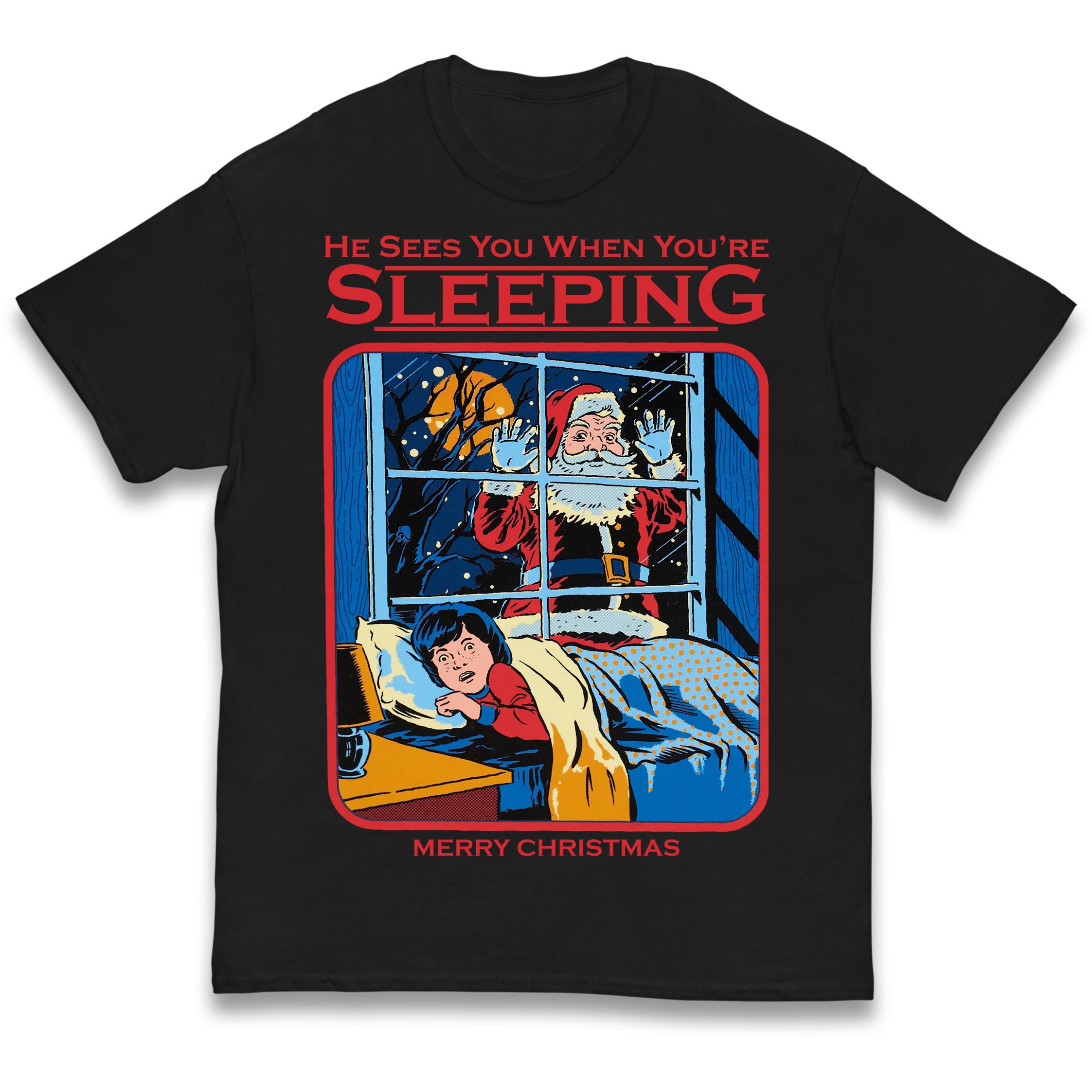 Creepy Santa Christmas Kids T-Shirt 120