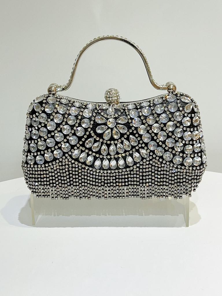 Elegant Diamond Tassel Clutch: Perfect for Evening, Birthday, Wedding, and Banquet Events