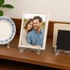 Sturdy ABS Plate Stands Heavy Duty Support for Secure Display of Plates Collectibles Foldable Rack for Compact Storage