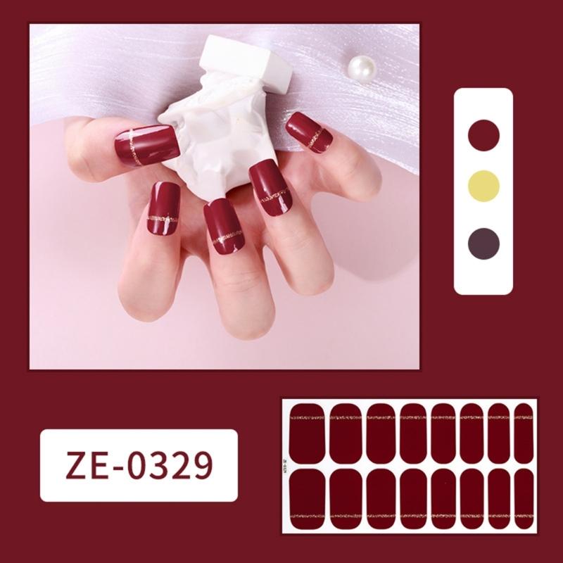 Nail Polish Sticker Nail Strips Nail Polish Art Stickers Wraps Sticker Nails for Women Girls Decorations Birthday Party