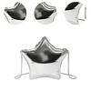 Women Acrylic Clutch Purse Elegant Wallet Unique for Wedding Birthday Formal Argent