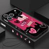 Schöne Herzmuster-Lanyard-Hülle Für iPhone 17 Pro Max Funda iPhone 16 15 14 13 Pro Max 11 16E 17E Weiche Silikon-Handyhülle