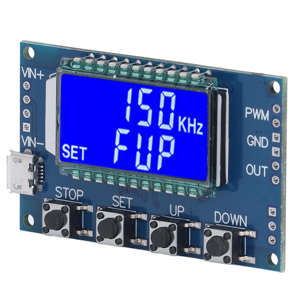 PWM Pulse Square Rectangular Wave Signal Generator Module with LCD Display Adjustable Frequency