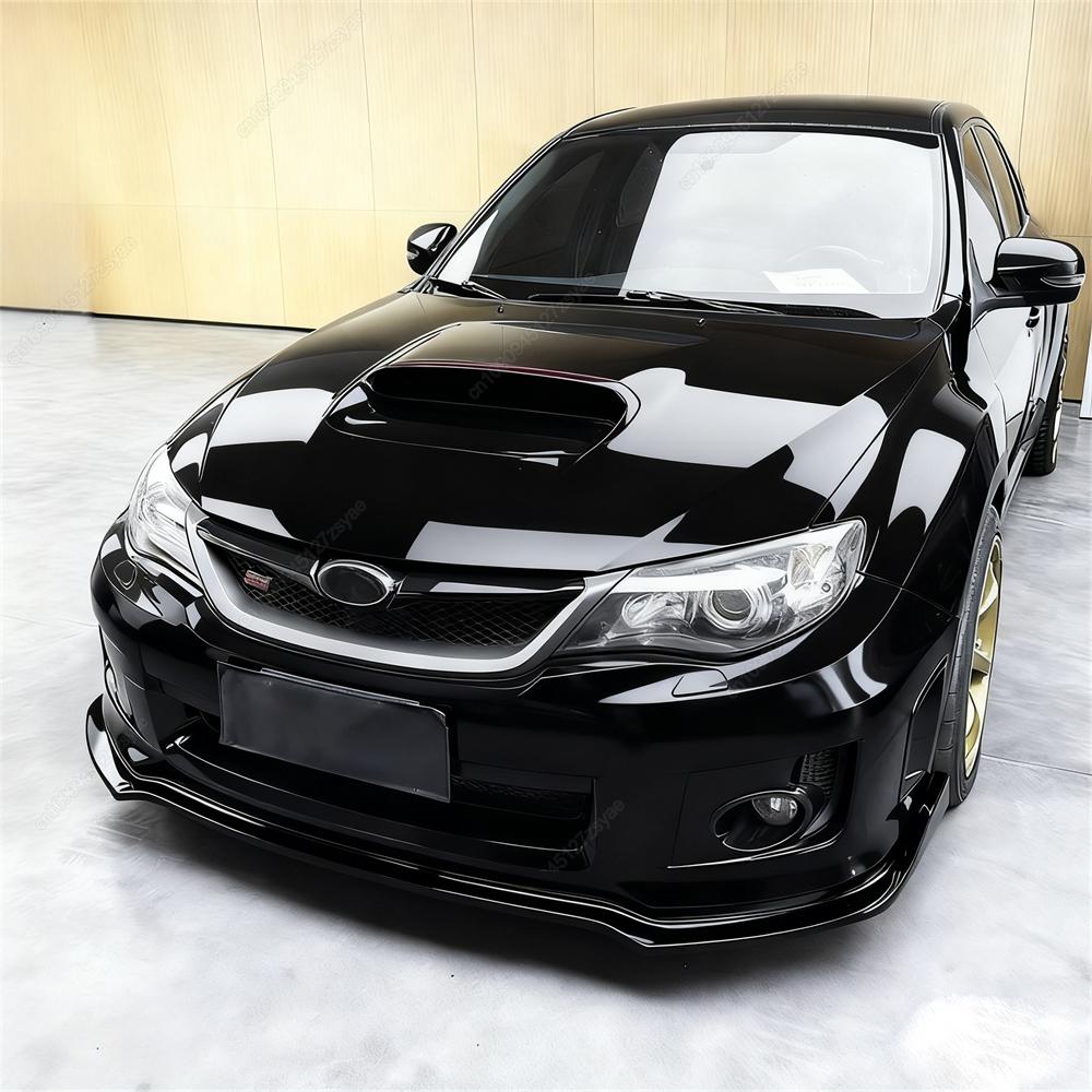 Car Front Bumper Lip Spoiler Splitter Diffuse Lower Air Deflector For Subaru Impreza WRX STI 2011-2014 ABS Black Bodykits Tuning