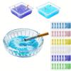 30pcs NEW Disposable Ashtray Prevent Ash Remove Odor Water Soluble Film Smoke Sand Ointment An Vehicle Mounted Office Household