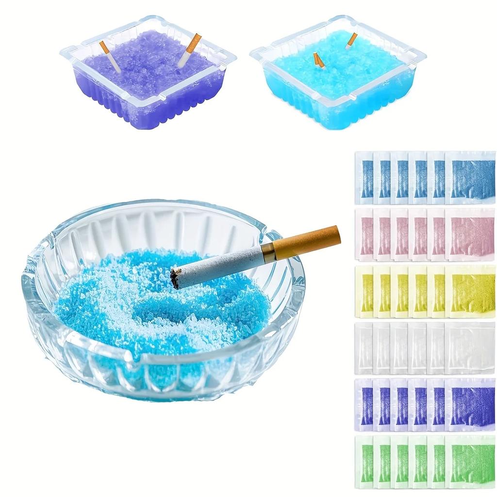 Set de Sable Éliminateur de Fumée Désodorisant d'Intérieur Neutraliseur d'Odeur de Fumée Ashtray Parfumé Absorbant d'Eau Air Frais Cendriers Propres