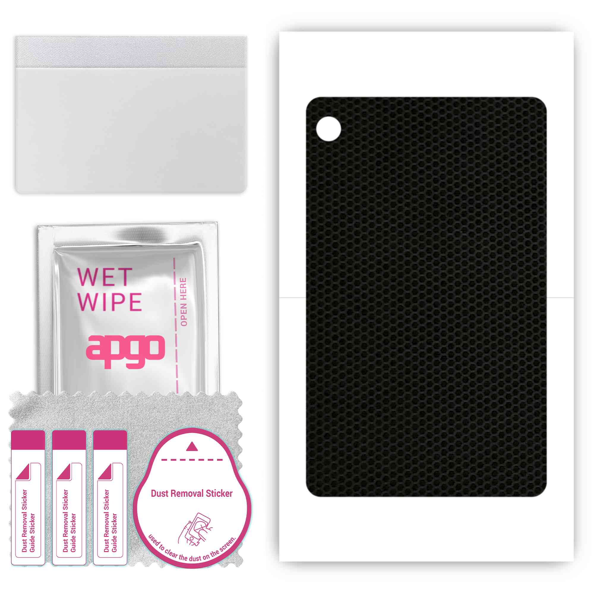 

apgo skin sticker film foil vinyl for the BACK compatible with Honor Pad X7 WiFi, scratch-resistant, easy to install - Matrix