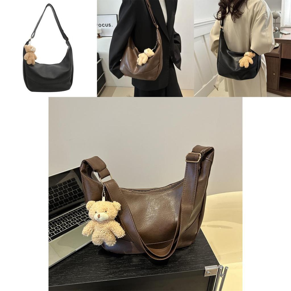 Stylish Casual Large Capacity Tote Bag For Women 2024 New Korean Trend Pu Material