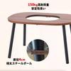 Fengzel Outdoor Outdoor Iro Fireplace Solid Wood Desktop with BBQ Foldable and Garden BBQ Stove Table, Grill, Portable, (Table (966053.5cm))