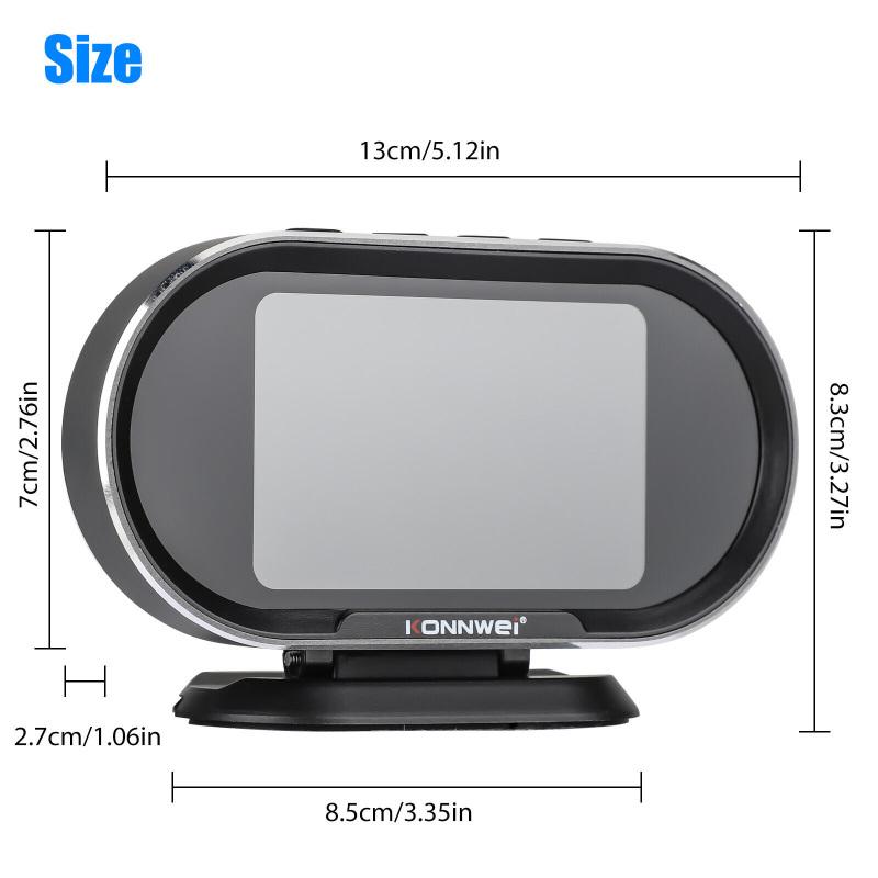 Kw206 2 In 1 Car Fault Scanner Obd2 Gps Digital Speedometer Hud Head Up Display Alarm Diagnostic