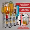 NEW Wall Mounted Cocktail Shaker Stand 4/6 Bottle Liquor Dispenser Wine Beer Alcohol Bar Beverage Dispenser Cocktail Alcohol