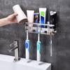 Premium Bathroom Toothbrush Holder Stainless Steel Bathroom Toothbrush Organizer