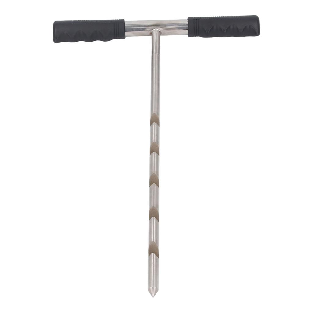 Stainless Steel Soil Sample Probe Combined Probe Rod Adjustable 17‑32‑48 Inch Probe Tool with T Handle Soil Sample