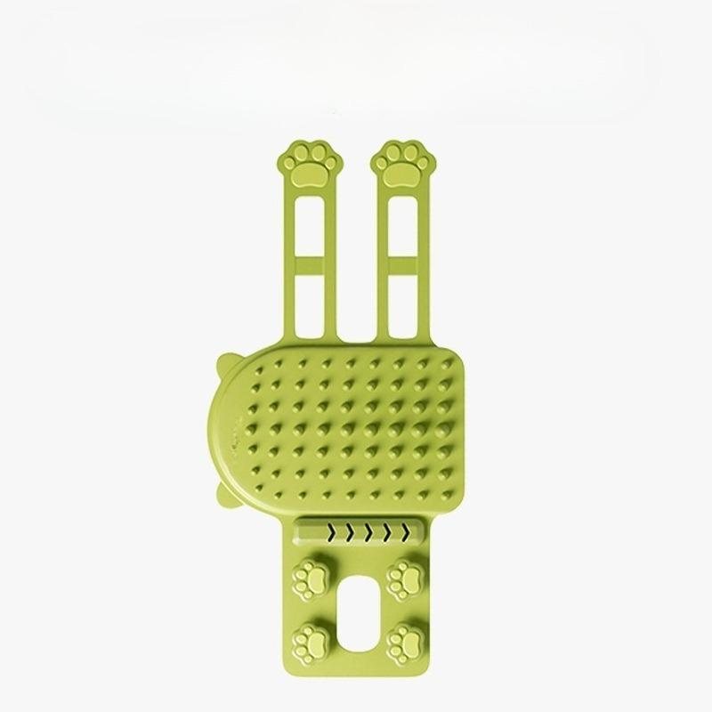 

Pet Cat Corner Brush Comb Massager Cat Arch Plastic Scratcher Remove Hair Comb Grooming with Catnip Cat Self Cleaning Cat Supply зелений