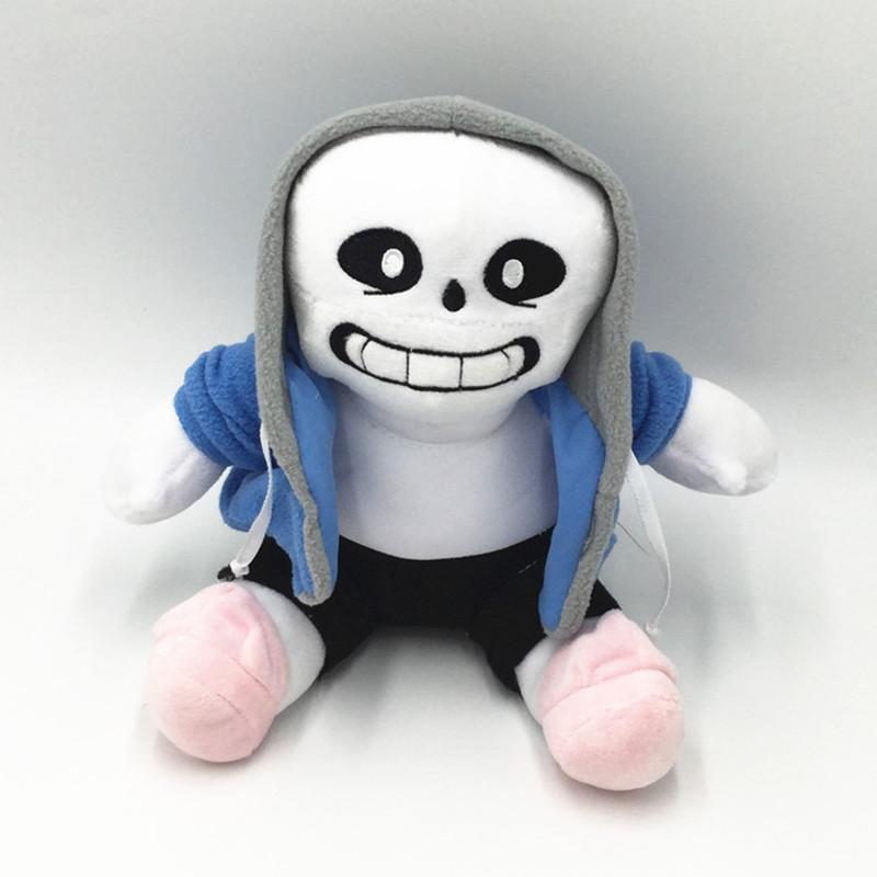 Undertale Plüschtier Spiel Sans Puppe Sitzend Blaue Zombie Puppe Skelett Puppe